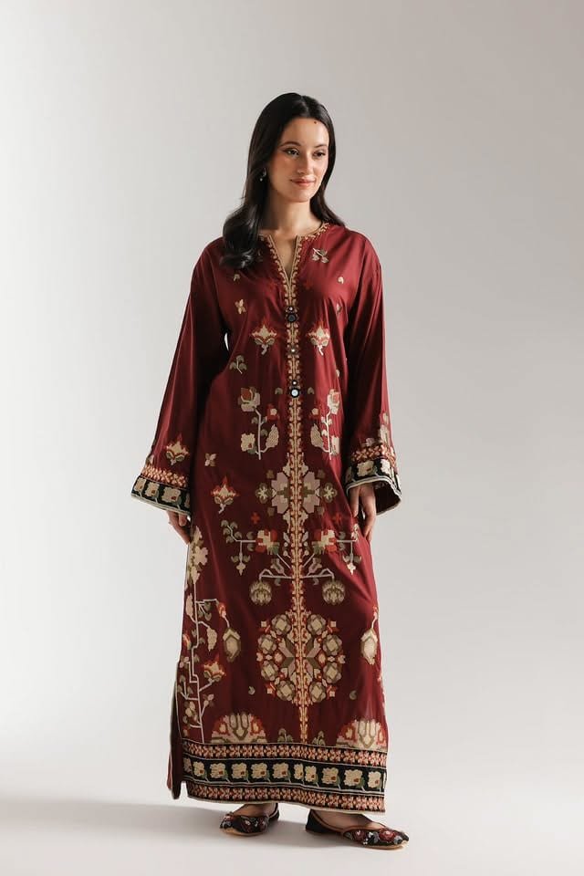 Marjaan — Embroidered Slub — 2-piece — by Closet By Tasfin